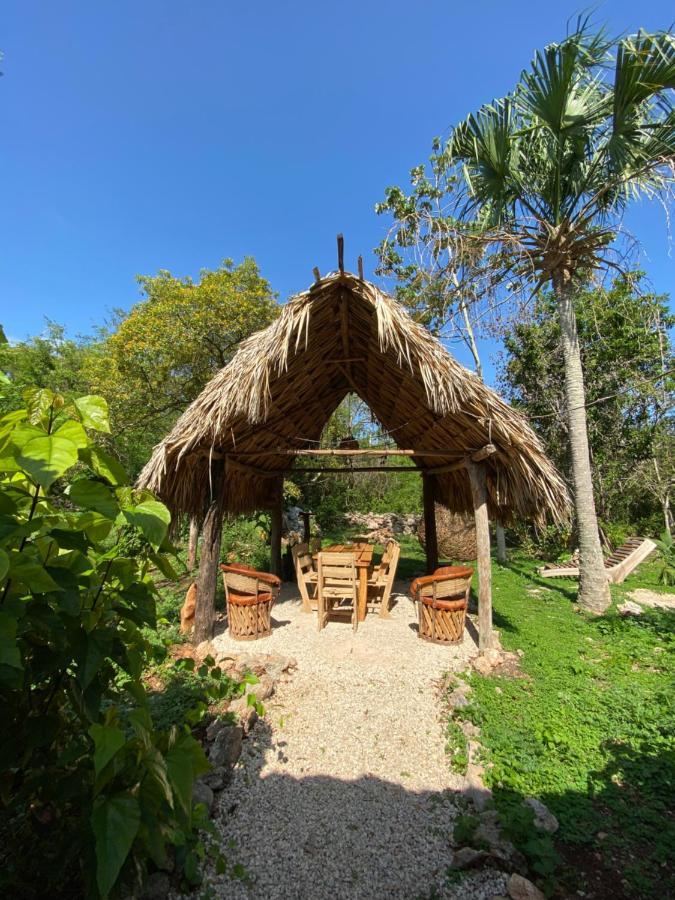 Encantadora Villa Maya Tradicional En Rancho Agroecologico Tzucaceb Extérieur photo