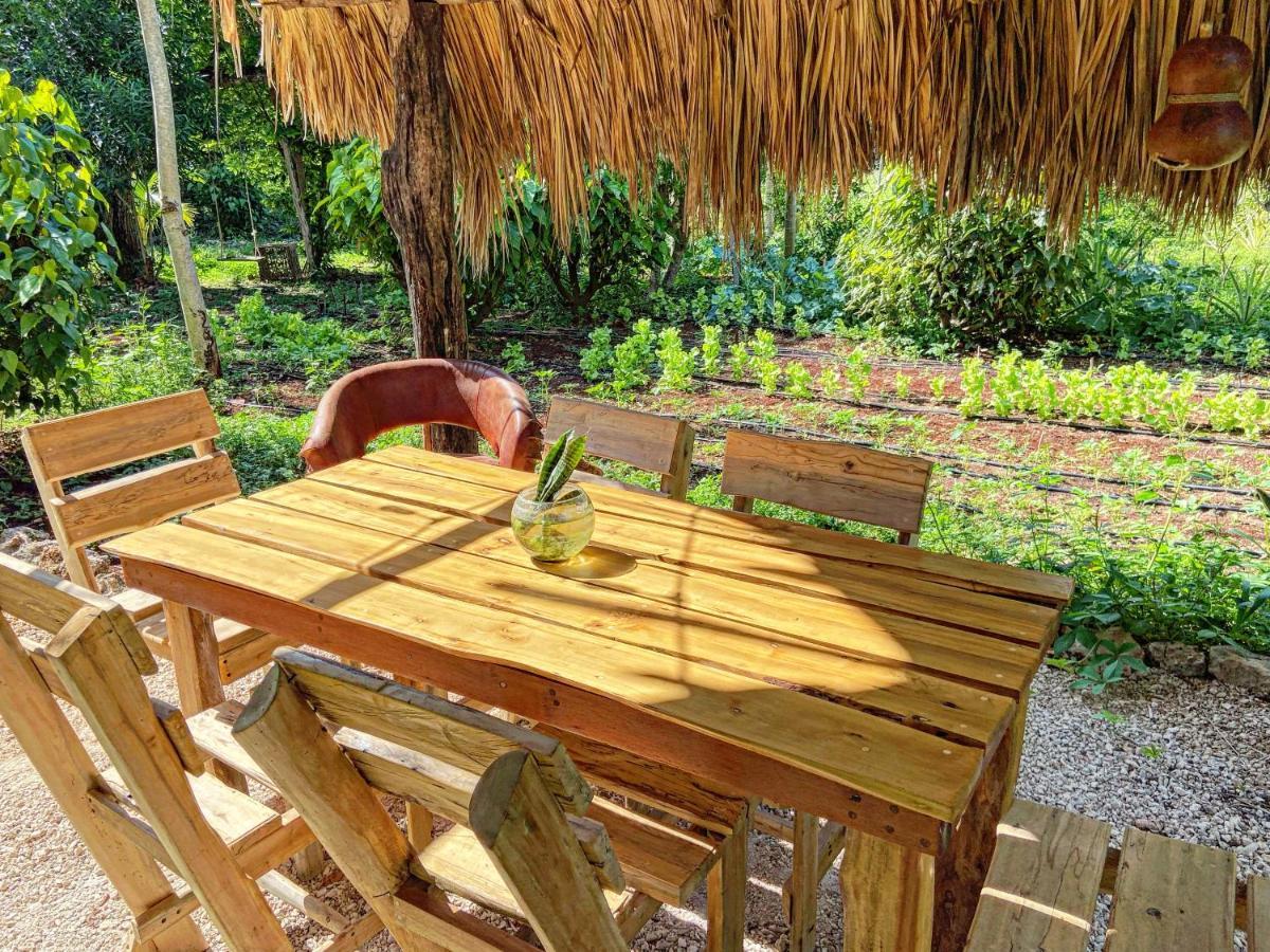 Encantadora Villa Maya Tradicional En Rancho Agroecologico Tzucaceb Extérieur photo