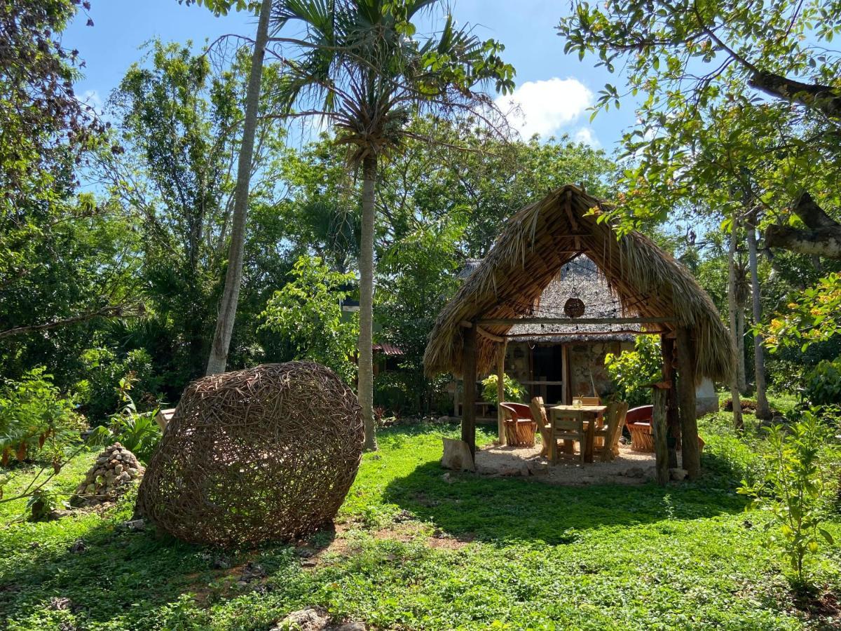 Encantadora Villa Maya Tradicional En Rancho Agroecologico Tzucaceb Extérieur photo