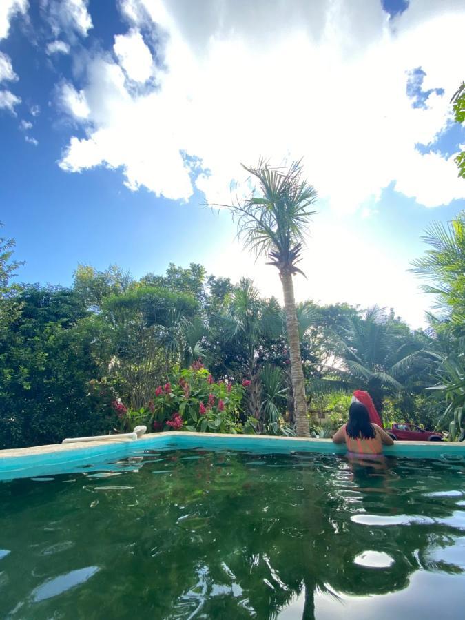 Encantadora Villa Maya Tradicional En Rancho Agroecologico Tzucaceb Extérieur photo